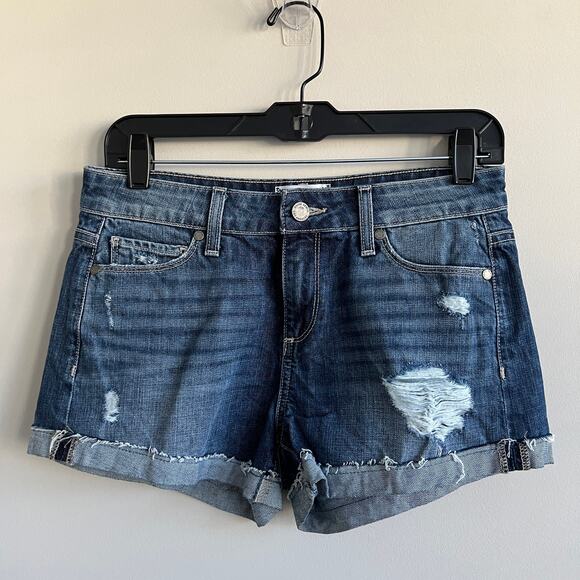 Paige Jimmy Jimmy Shorts Raw Hem Cuffed Distressed Destroyed 26 - Picture 1 of 5
